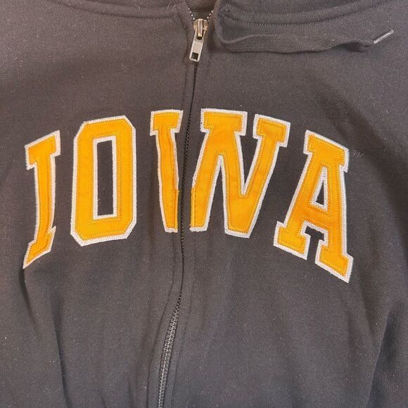 NWT Colosseum Women’s NCAA Black IOWA Hawkeyes Full Zip Hoodie - Size XXL - Picture 8 of 10